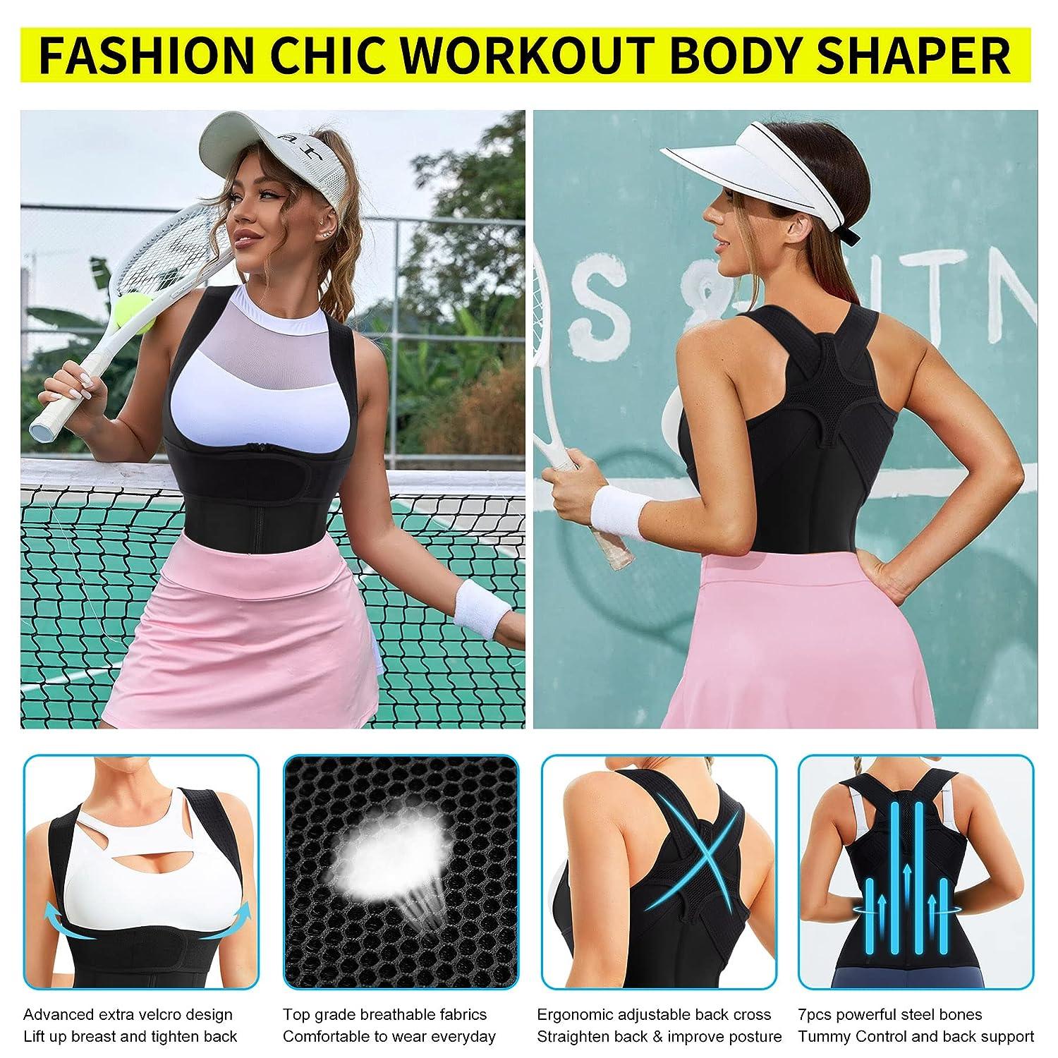 Posture Corrector, Adjustable Underwear Lady Chest Breast Support Back  Shoulder Corrector Band, Female X Type Pattern Body Sculpting Strap Vest