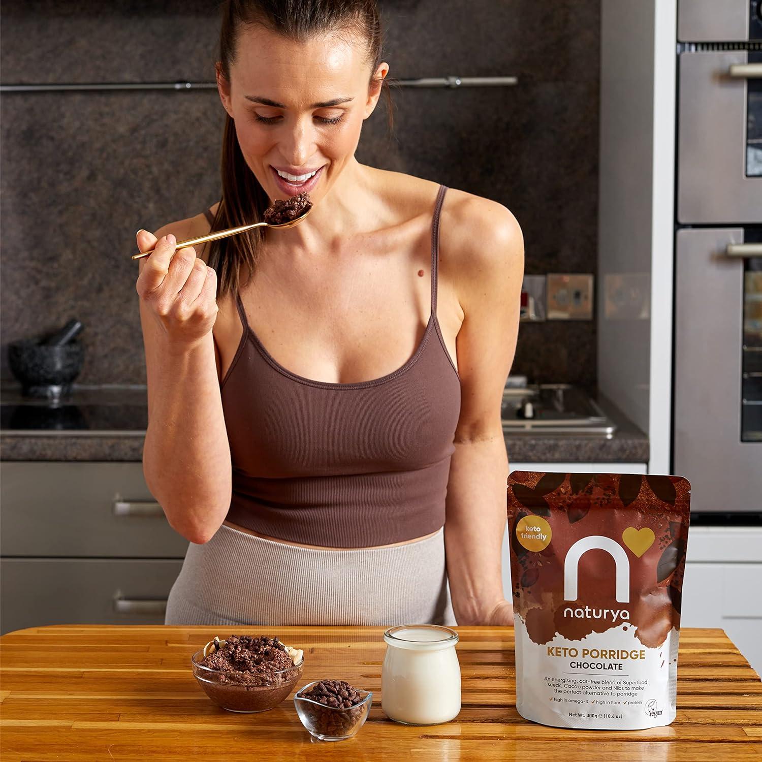 Naturya Keto Porridge OatFree 480g (Chocolate) Healthy Breakfast No