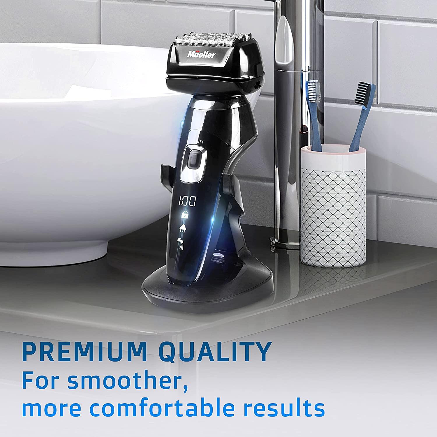 Mueller Electric Razor for Men 5Element Cutting System, Wet/Dry