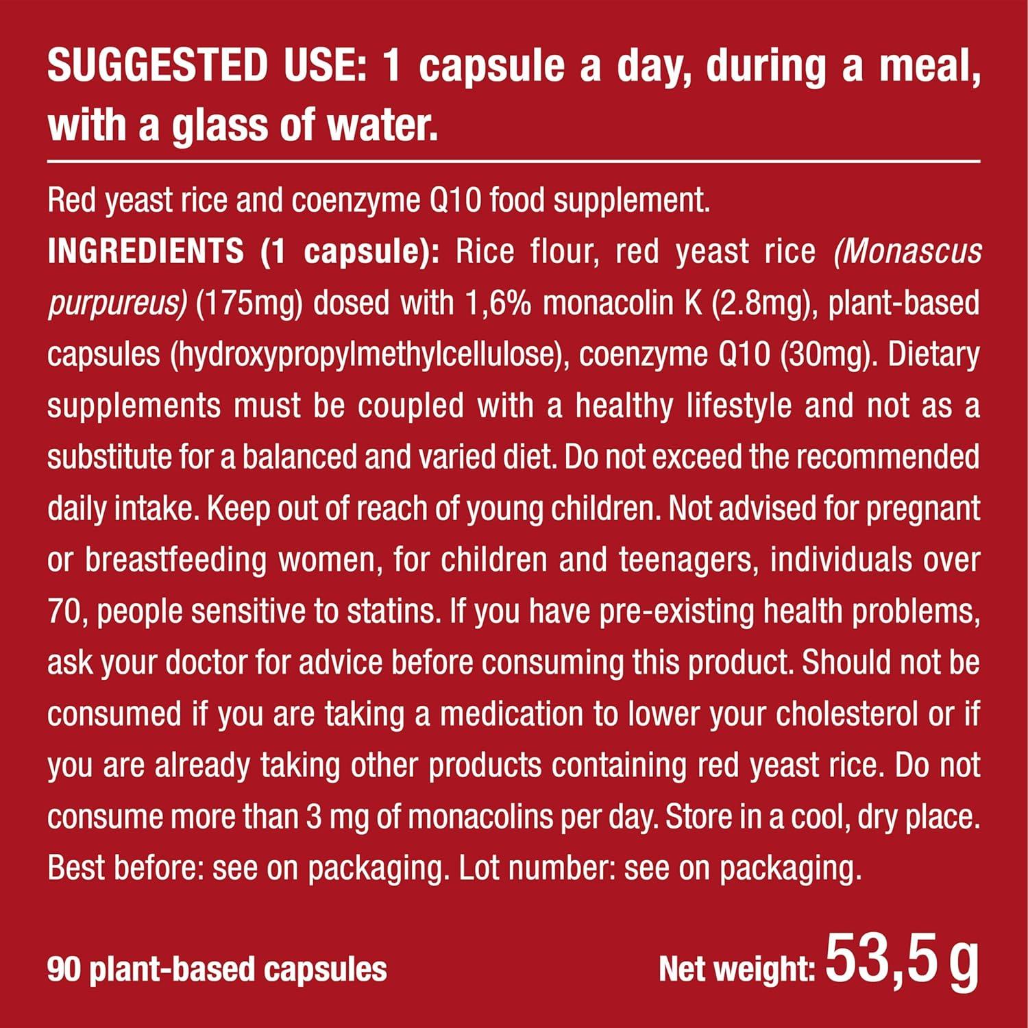 RED Yeast Rice Cholesterol Lowering Supplement Highest