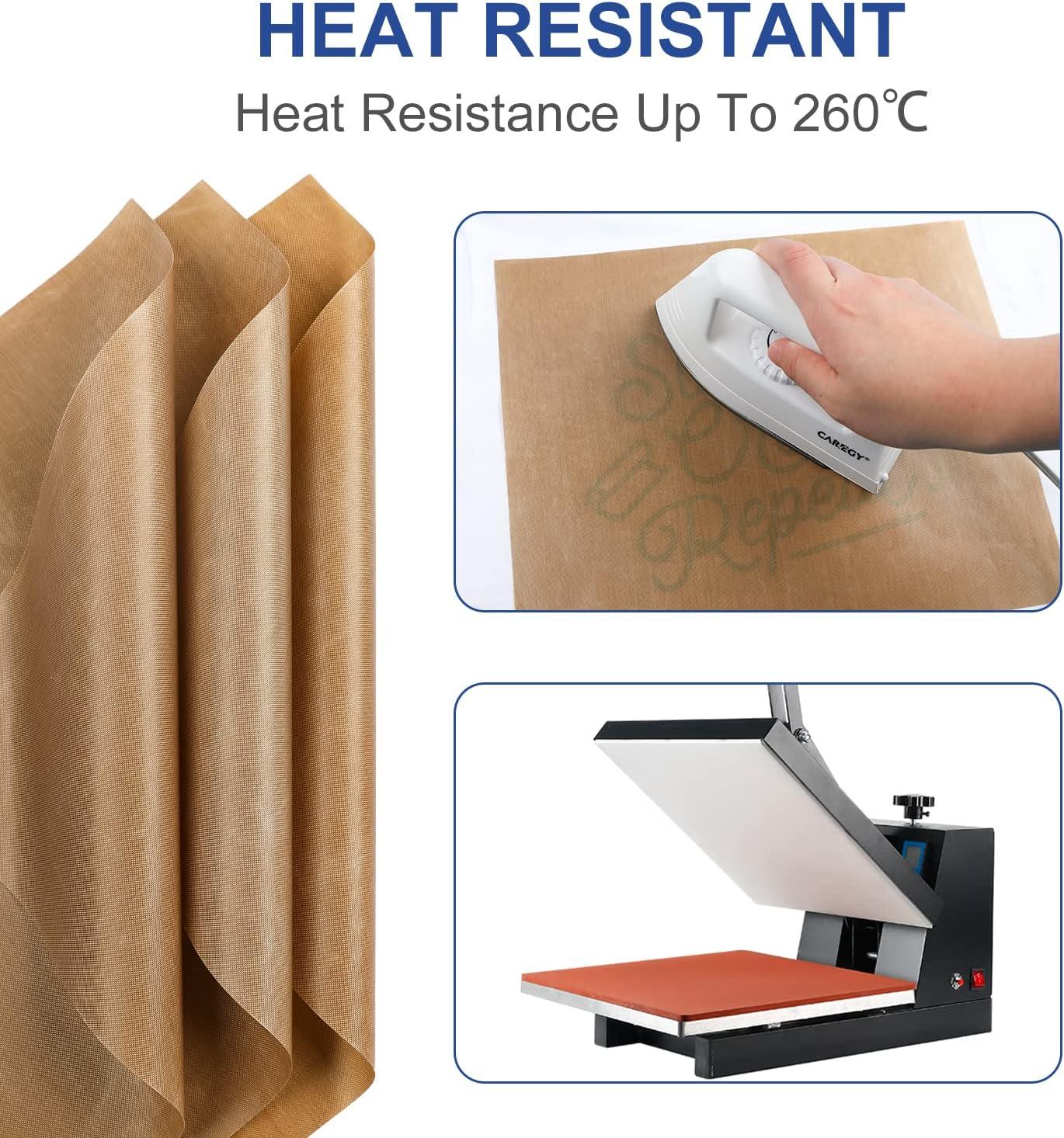 3 Pack PTFE Teflon Sheet for Heat Press Transfer Kuwait