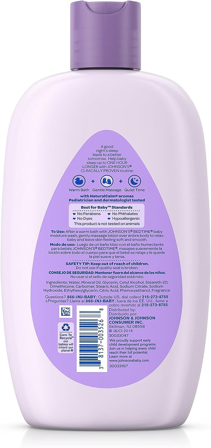 Johnson's Baby Bedtime Lotion 15 fl oz Soothing and Gentle Formula