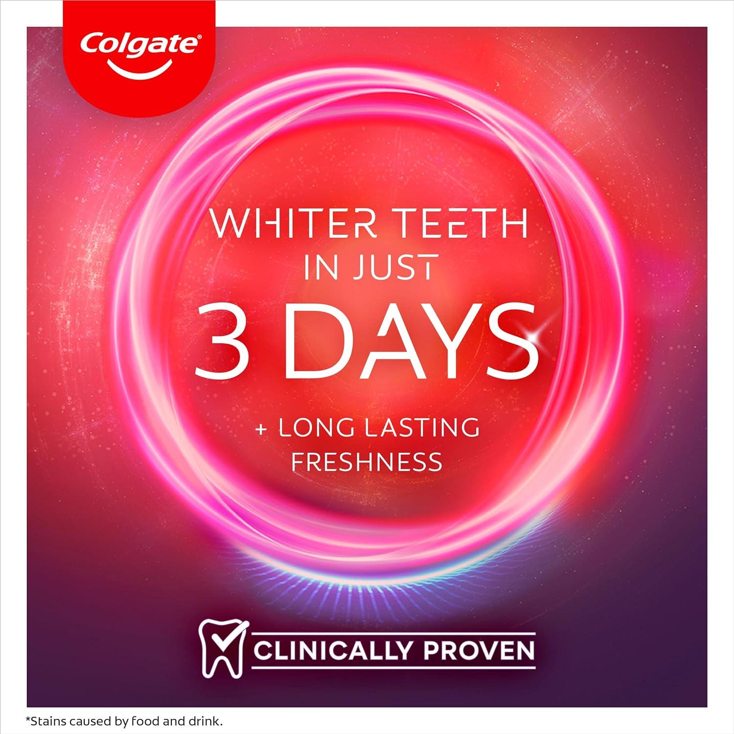 Colgate Max White Ultra Freshness Pearls Teeth Whitening Toothpaste 75ml  whiter teeth in 3 days* long lasting freshness enamel safe removes deep  stains* fluoride white toothpaste Ultra Fresh Pearls