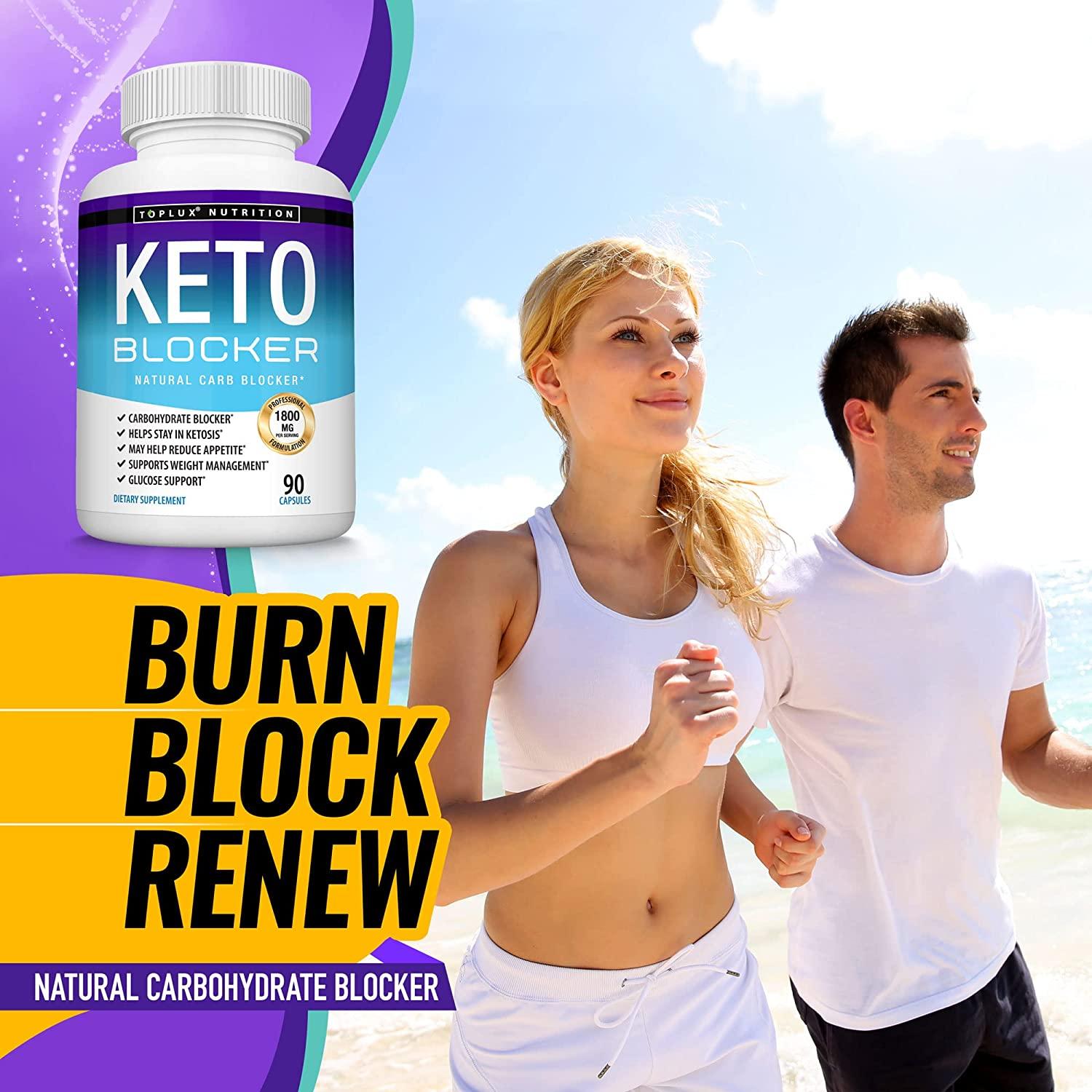 Keto Blocker Pills White Kidney Bean Extract 1800 mg Natural Ketosis