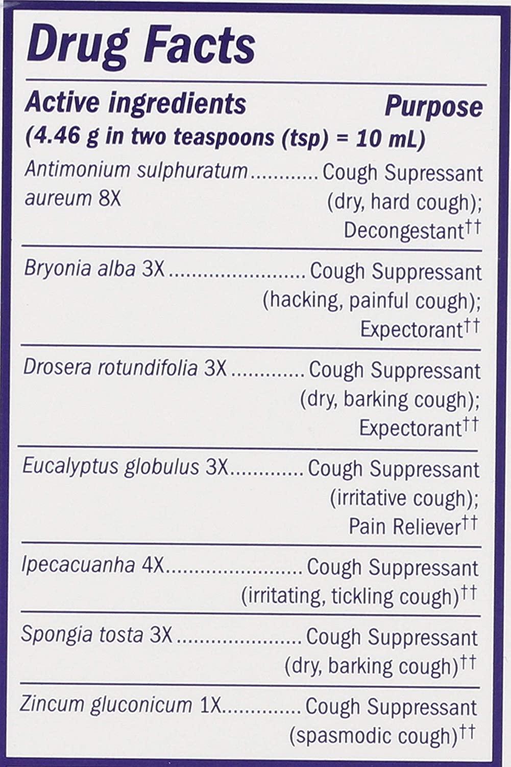 B&T Cough & Bronchial Syrup Zinc Formula, 4 fl. oz.