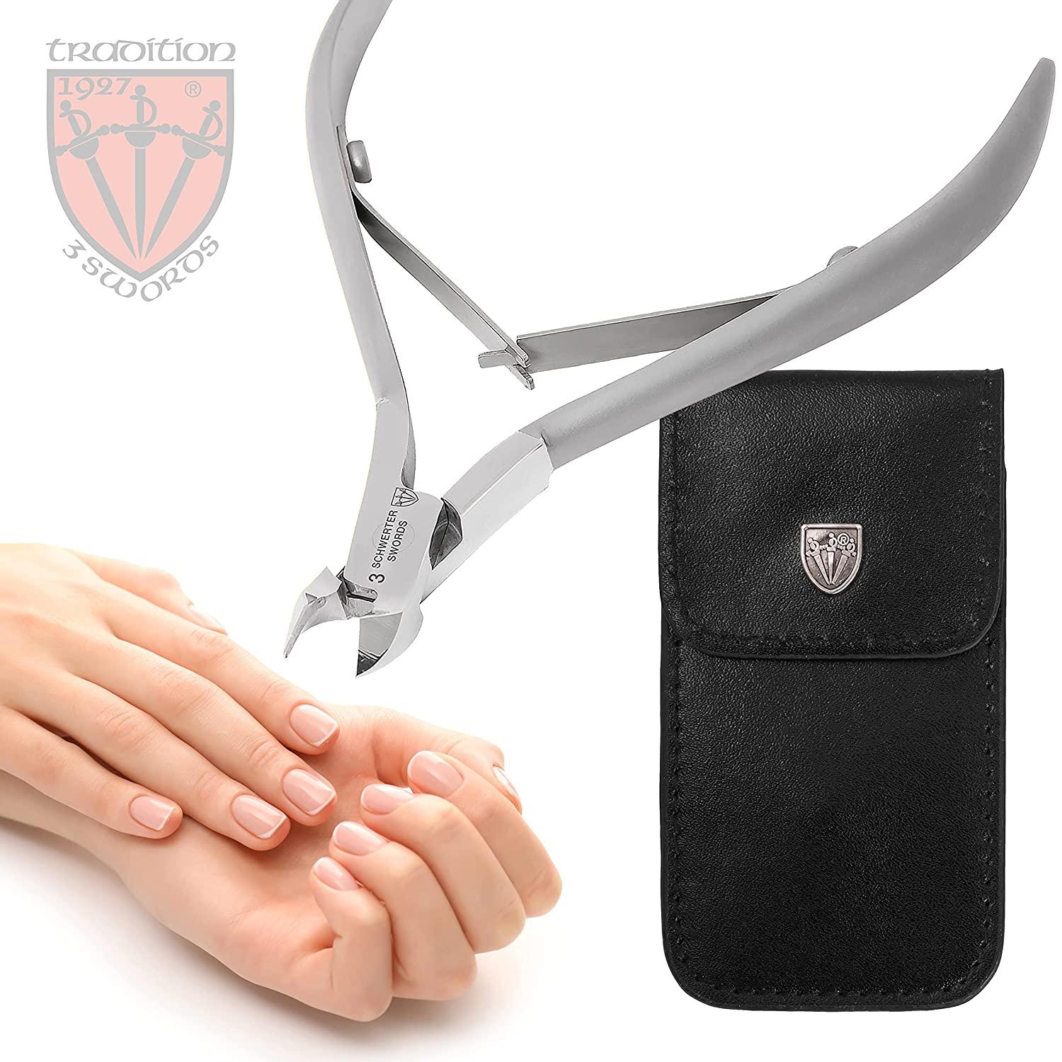 3 Swords Germany brand quality stainless CUTICLE SKIN NIPPERS REMOVER