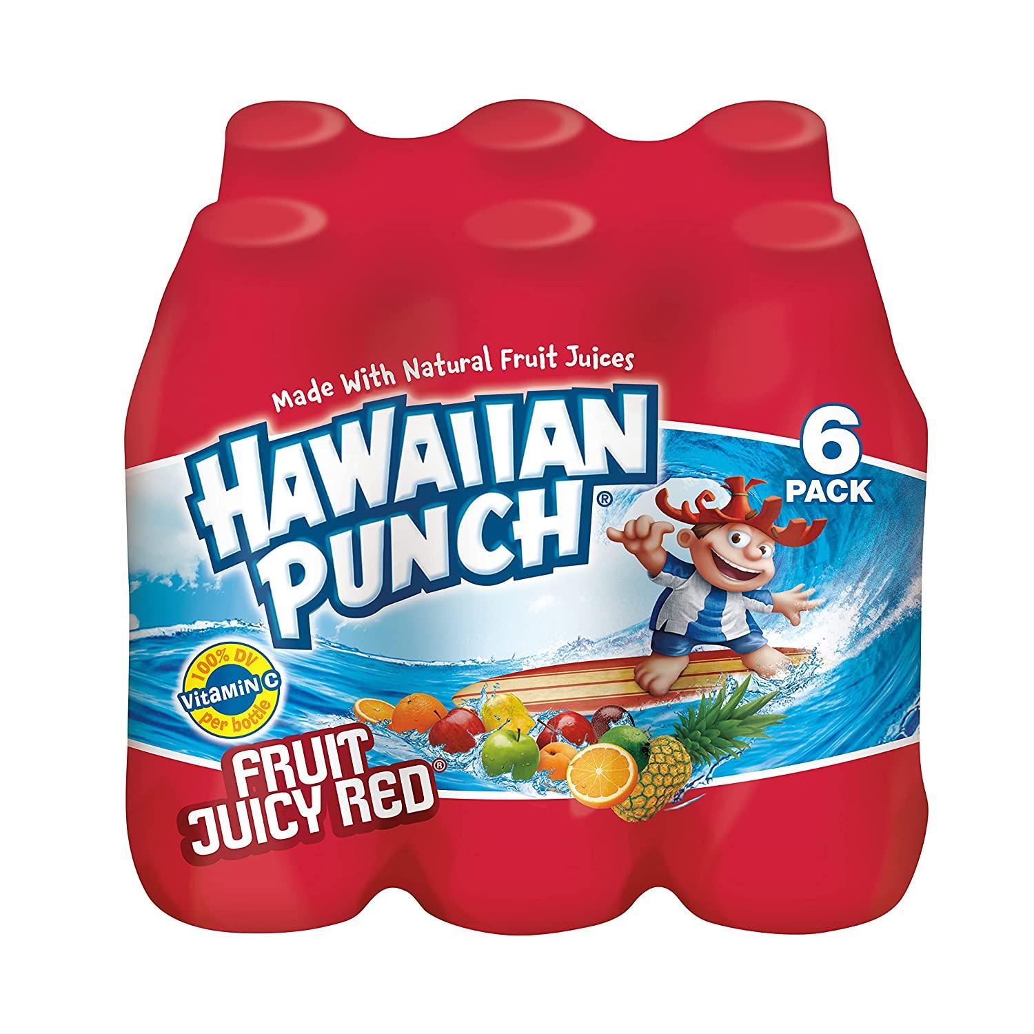 Hawaiian Punch Fruit Juicy Red, 10 Fluid Ounce Bottle, 6 Count (Pack of