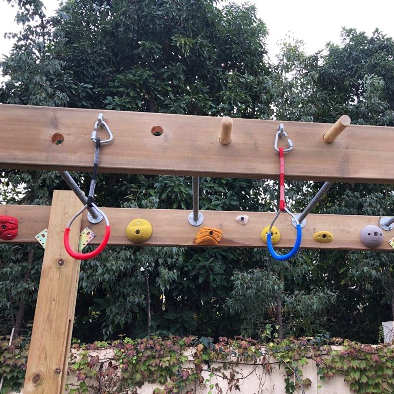 Sunnyglade 40ft Ninja Line Hanging Obstacle Course for Kids Slackers