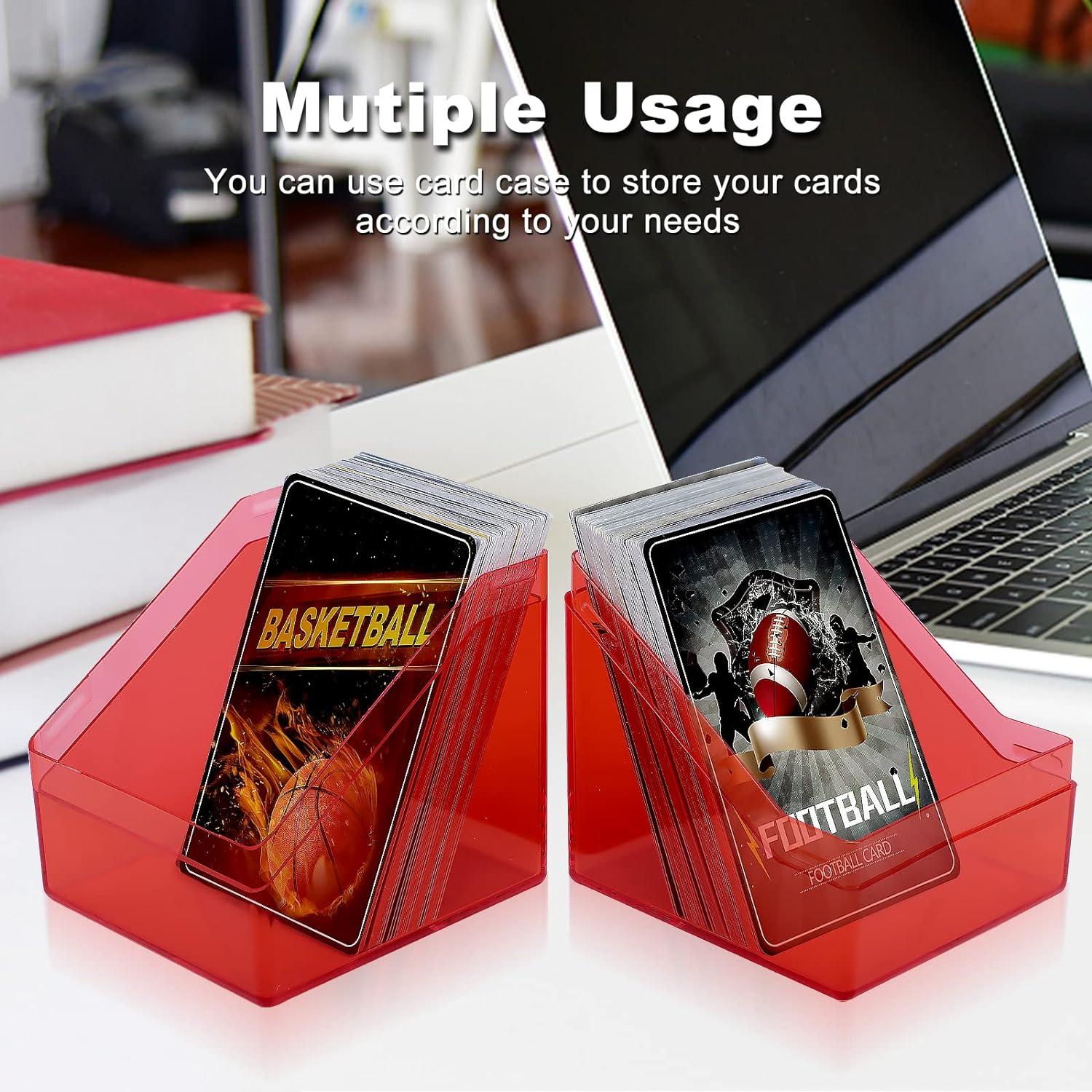 4 Pack Acrylic Trading Card Deck Cases - Fits 100+ Sleeved Cards - For  YuGiOh, MTG, and Sports Cards - 4 Colors | Buy Now with Express  International Delivery | GoSupps.com
