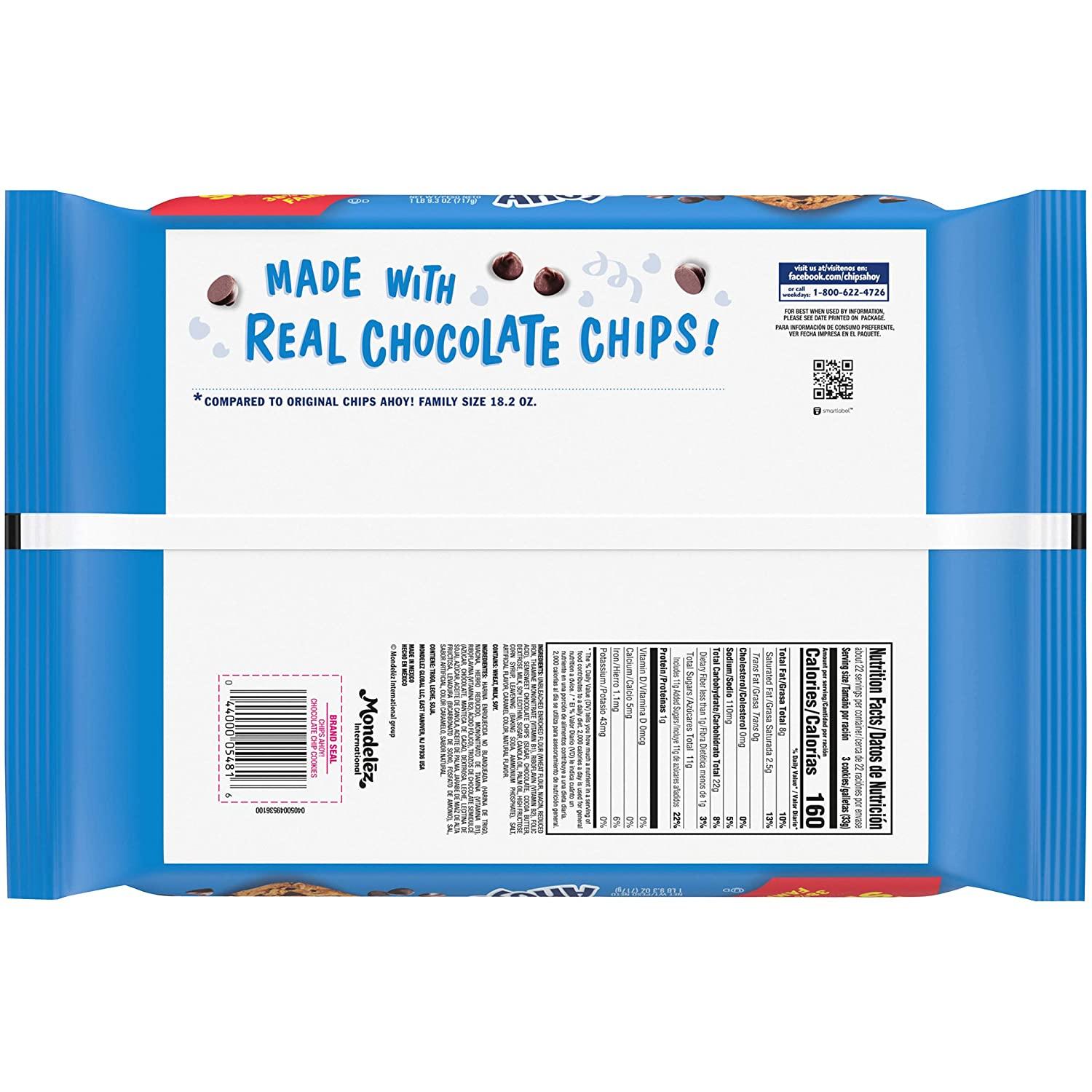 CHIPS AHOY! Original Chocolate Chip Cookies Party Size 25.3 oz Buy Now!