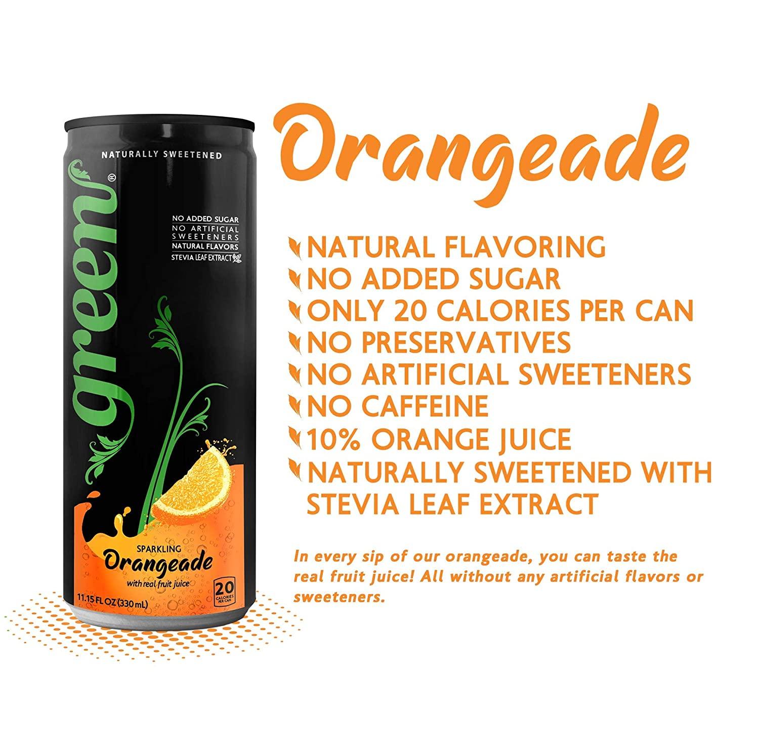 Green Soft Drinks Variety pack Five different variants with No added