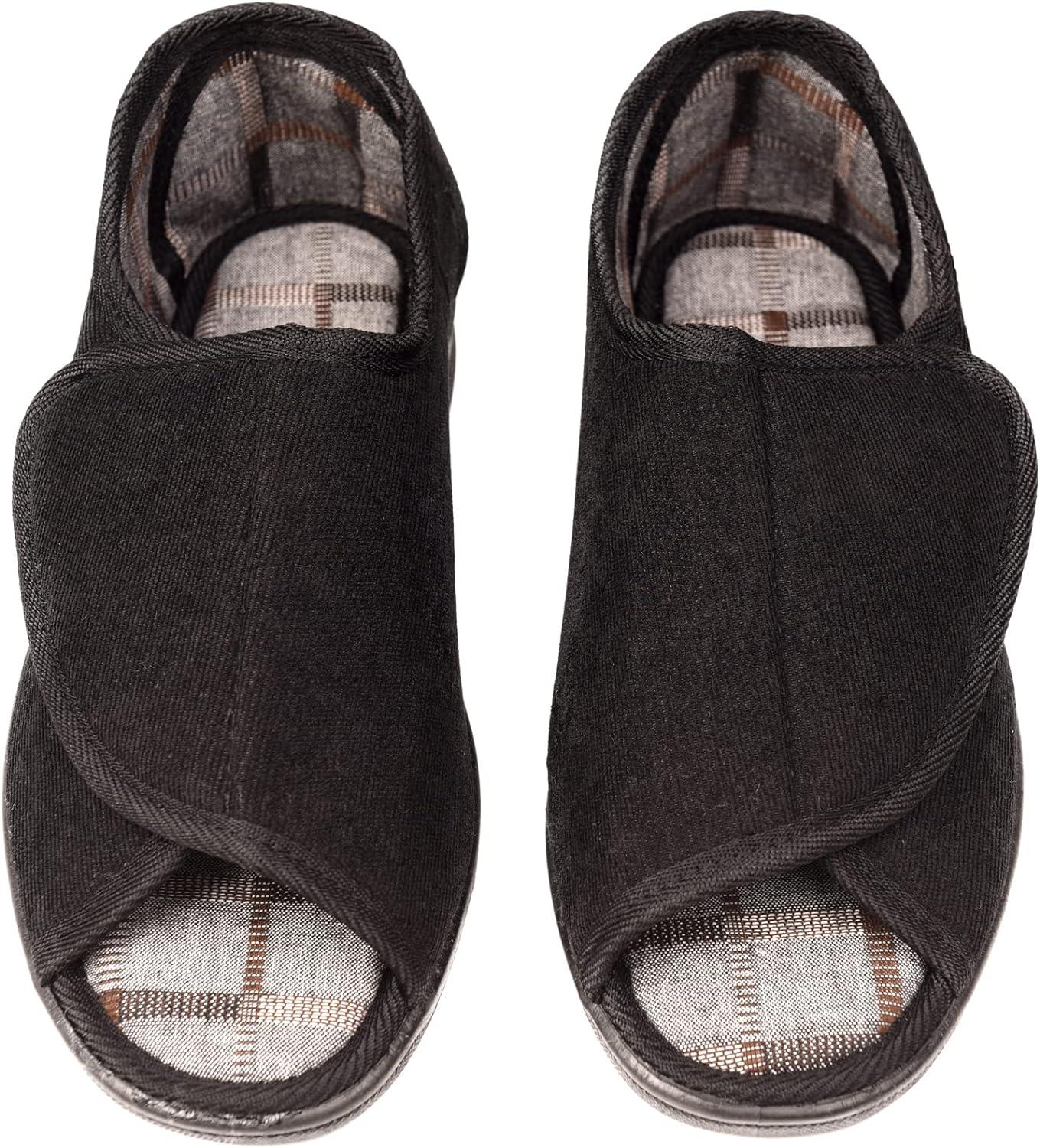 Swollen Feet Mens Extra Wide Mule Slippers Mens Extra Wide Fitting