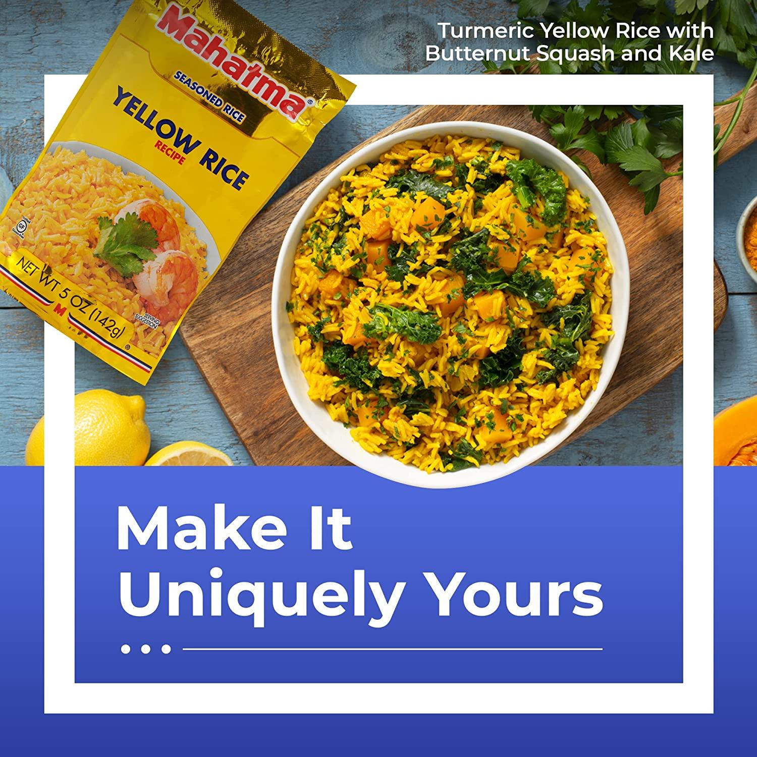 Mahatma Yellow Rice Mix, LongGrain Rice, Stovetop or Microwave Rice