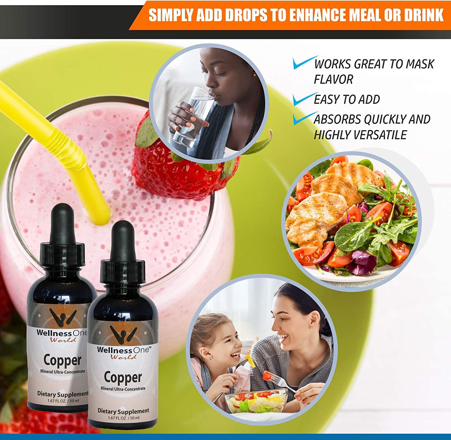 Copper Best Liquid Ionic Mineral Supplement (100 Days at 1mg per 10 Drops) 1.67fl oz