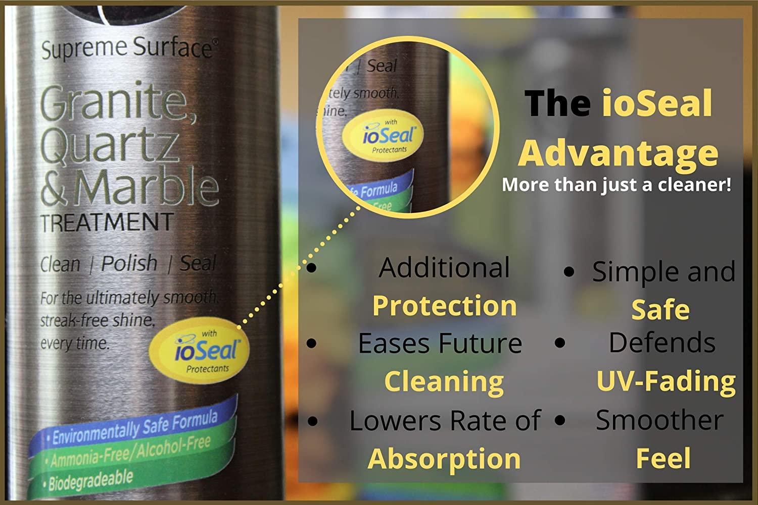 Supreme Surface Granite Quartz & Marble Cleaner Polish Sealer with