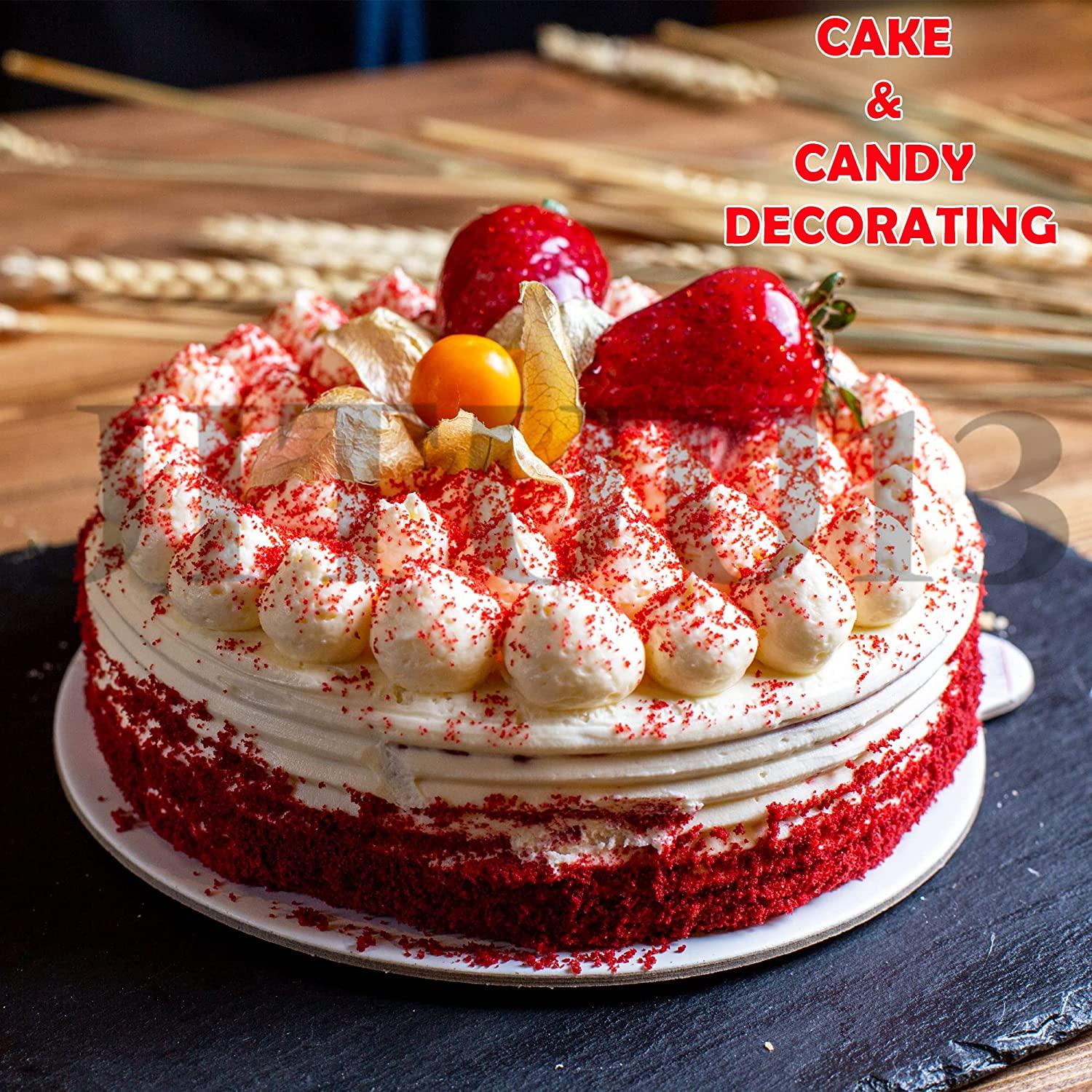 Edible Red Glitter, Cake Decorating, Cake Pops, Donuts, Sold in 2 Gram Jars  
