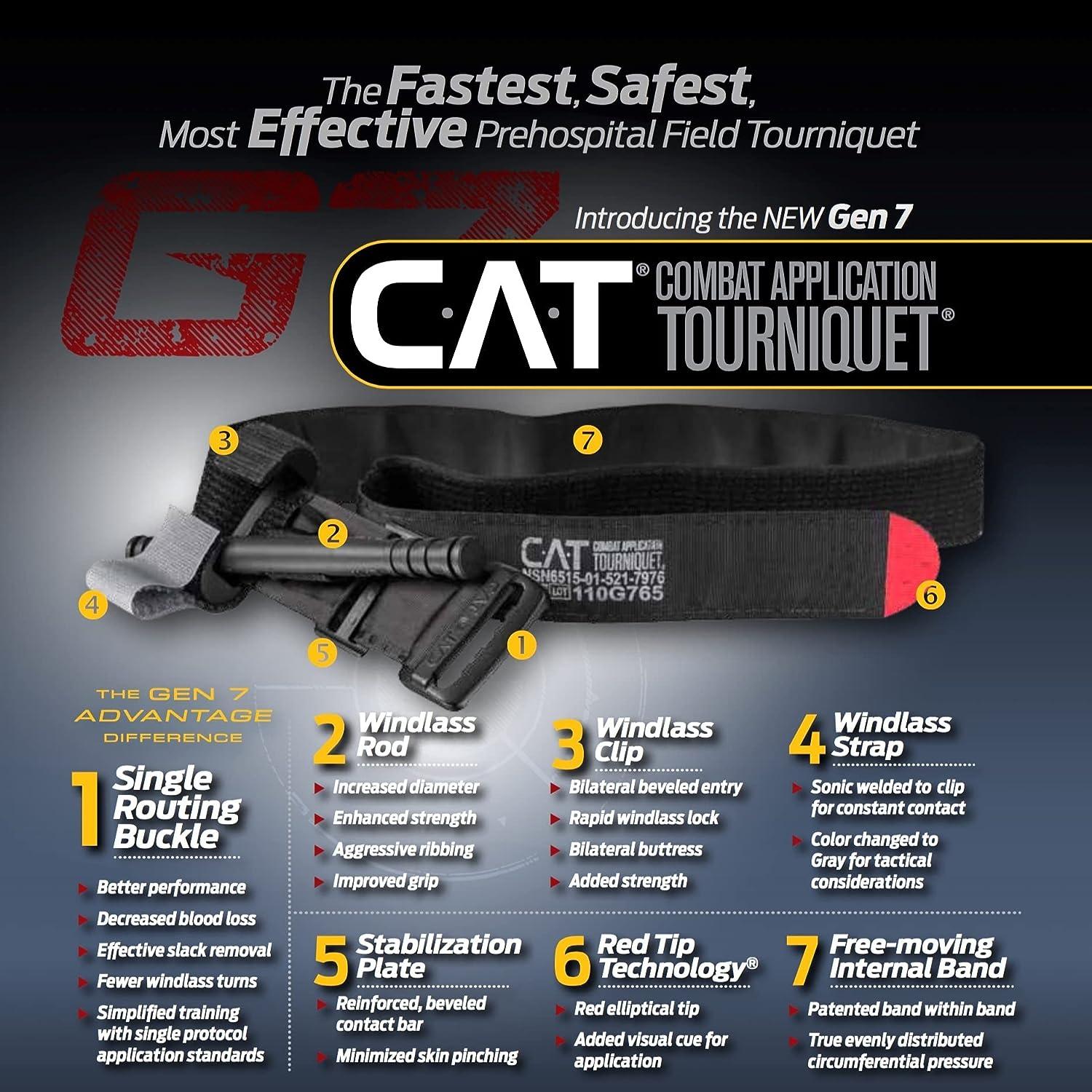 EVERLIT Emergency Trauma Kit with CAT GEN-7 Tourniquet, Splint ...