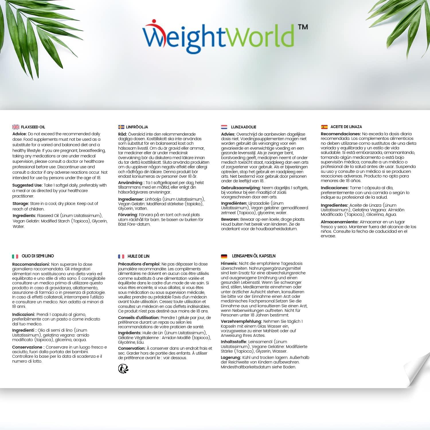 Flaxseed Oil Capsules 2000mg per 2 Softgels 180 Softgels Cold