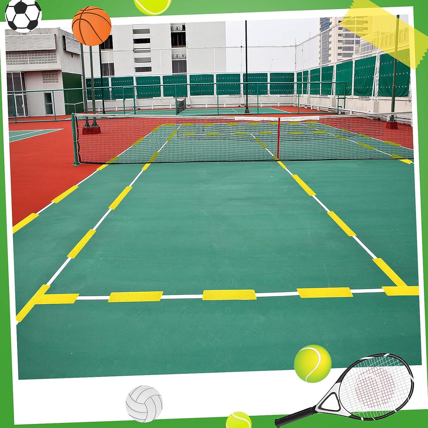 Yellow Court Line Marker Kit Training Equipment for Tennis