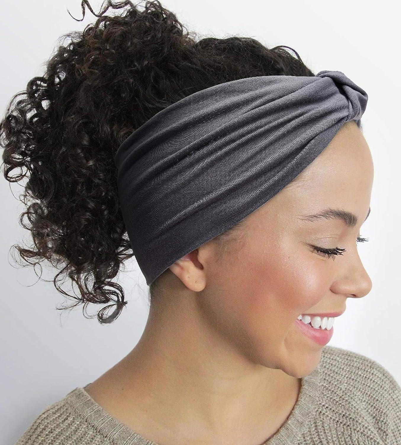 Womens Headbands Braid Wide Knot Turban Headband Hair Band Elastic Hair  Accessories For Women And Girls Head Wrap Christmas Gifts