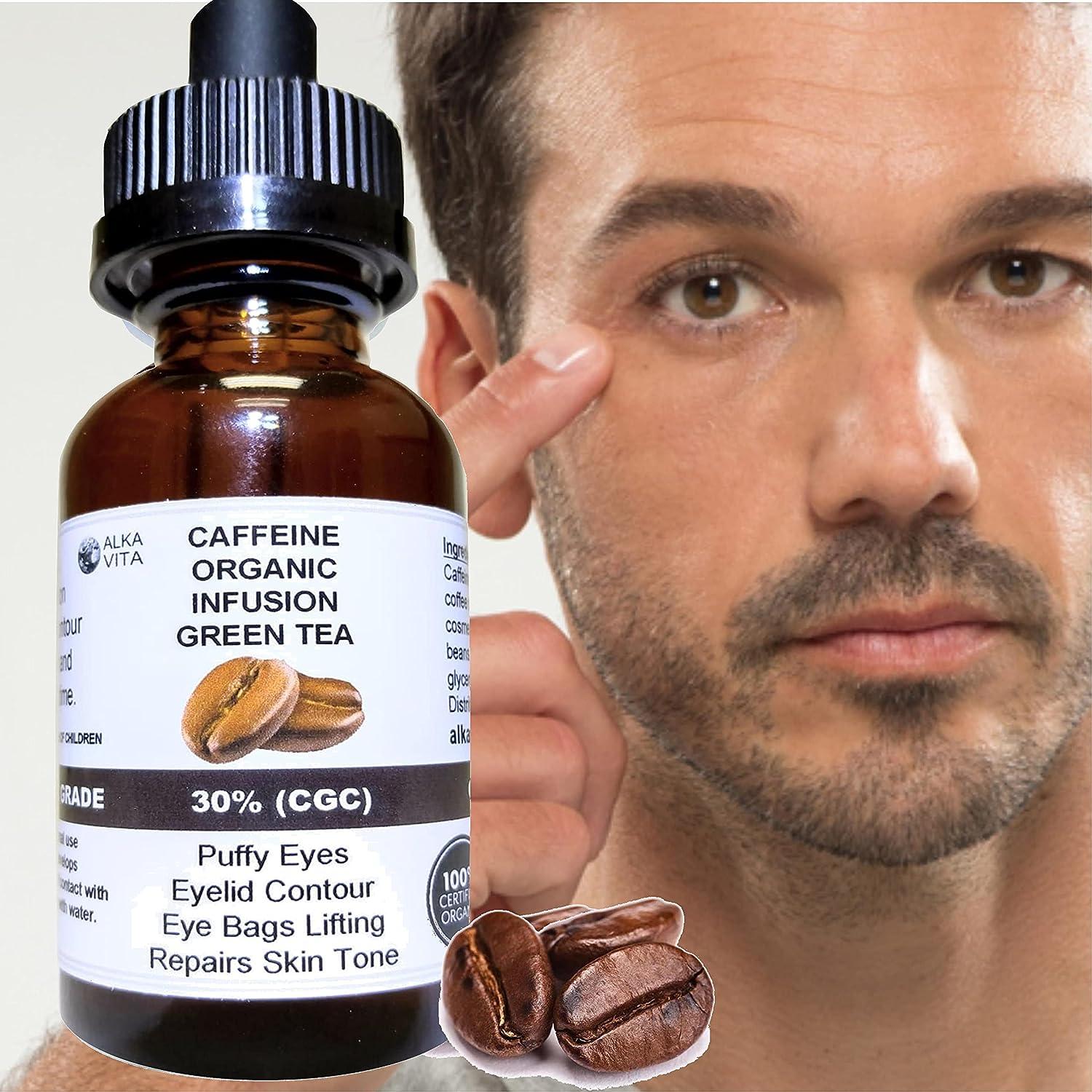 Puffy Eyes Caffeine Infusion 30 & Green Tea Skin Serum Cosmetic Grade
