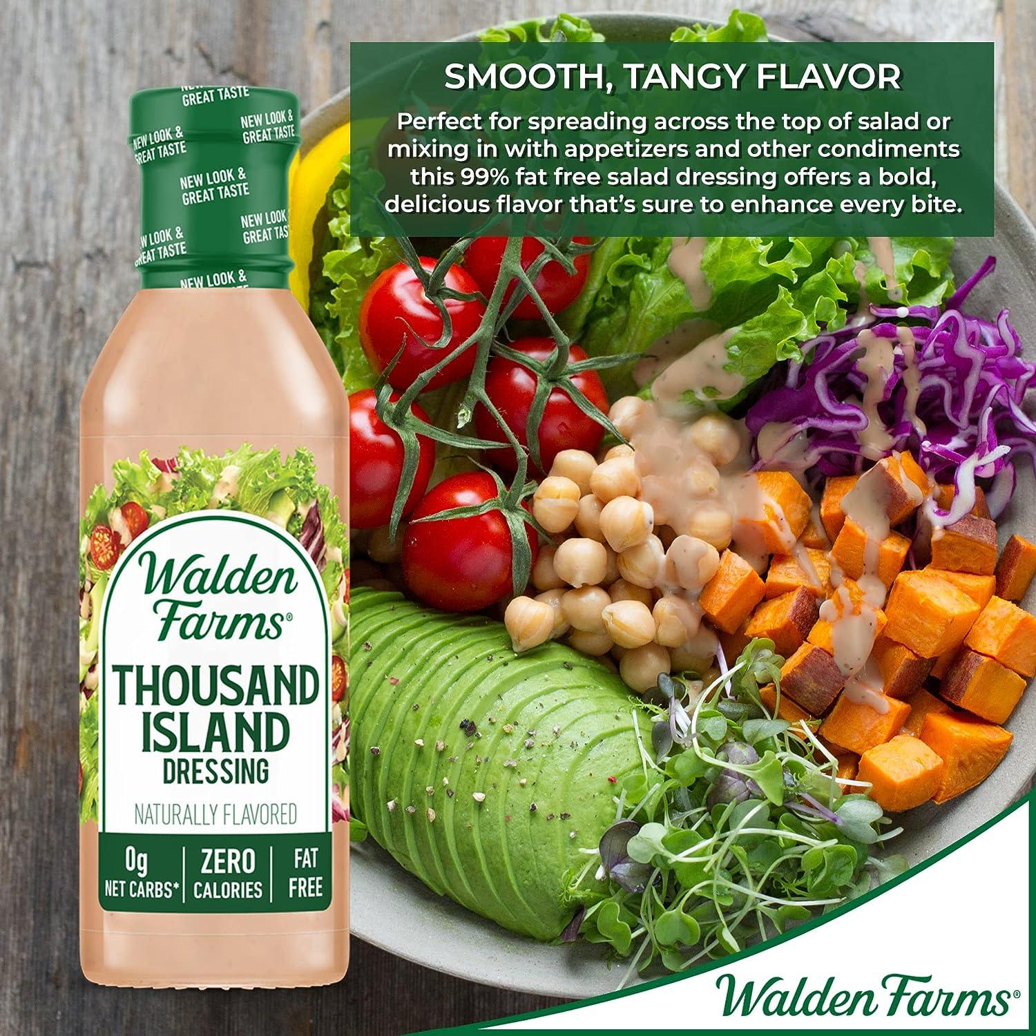 Walden Farms Thousand Island Dressing 12 oz Bottle - Fresh & Delicious Salad  Topping, Non-GMO, Sugar-Free, 0g Net Carbs - Smooth & Creamy - 6 Pack | Buy  Now with Express International Delivery | GoSupps.com
