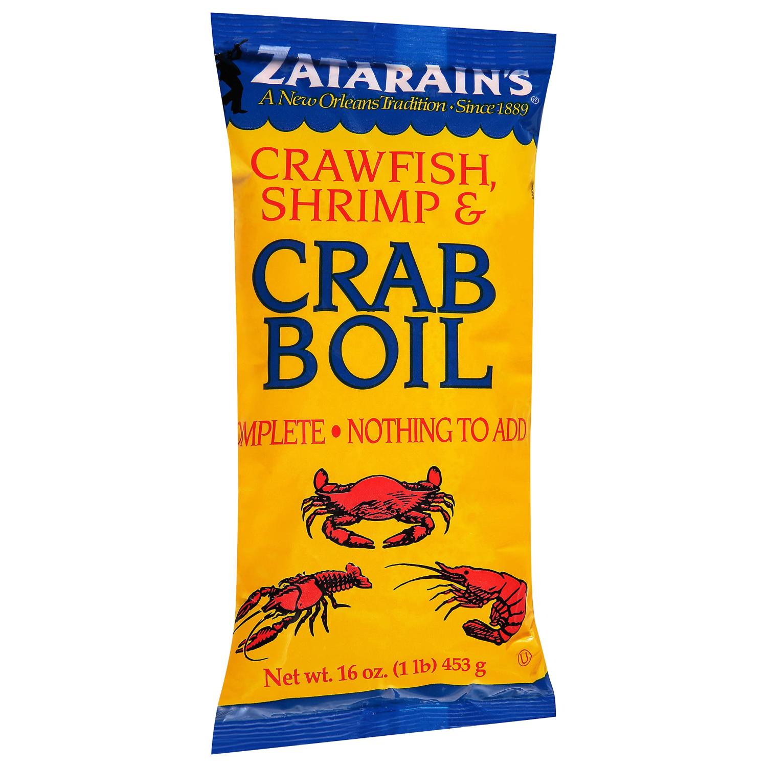 Zatarains Crawfish Shrimp Crab Boil 16 oz 1 Pound (Pack of 1)