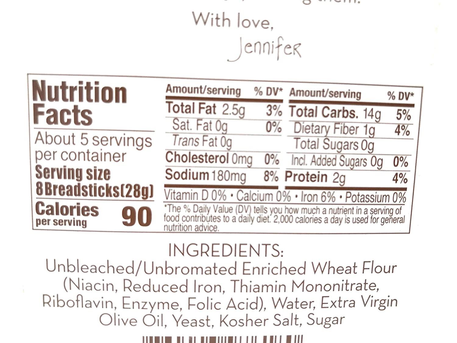 JENNIFERS HOMEMADE Original Breadsticks, 5 OZ