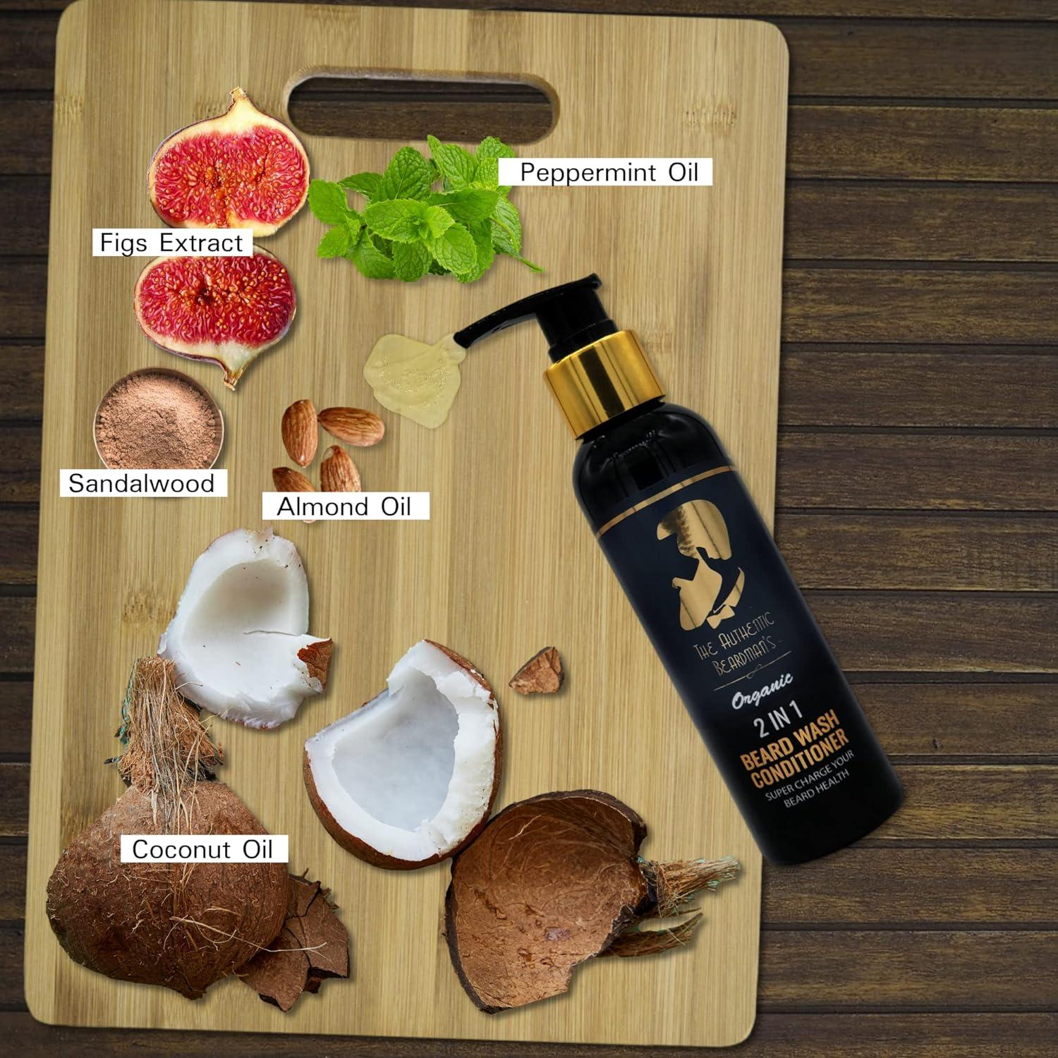 AL HOOR Organic Beard Shampoo And Conditioner (2 in 1) For Men Aloe