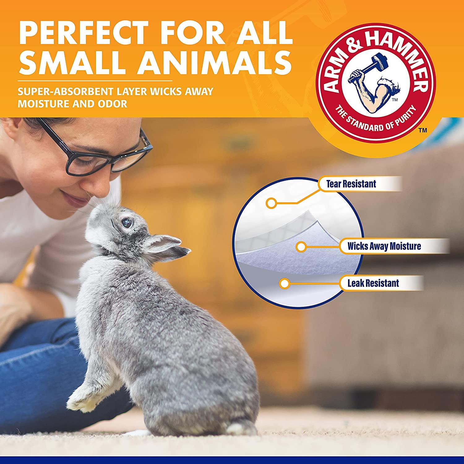 Arm & Hammer for Pets Super Absorbent Cage Liners for Guinea Pigs Hamsters Rabbits Best Cage