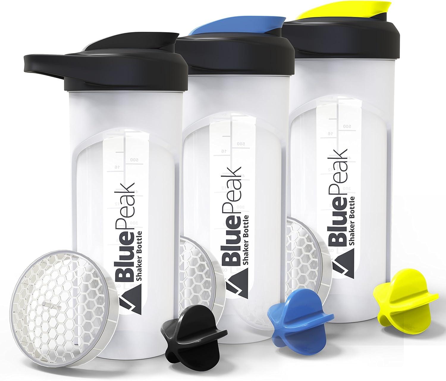  BlenderBottle Shaker Bottle, 28oz - BlenderBall Wisk Mixer Ball  - Blend Protein Powder, Sport Drinks, Shakes, Smoothies & More - Blue :  Health & Household