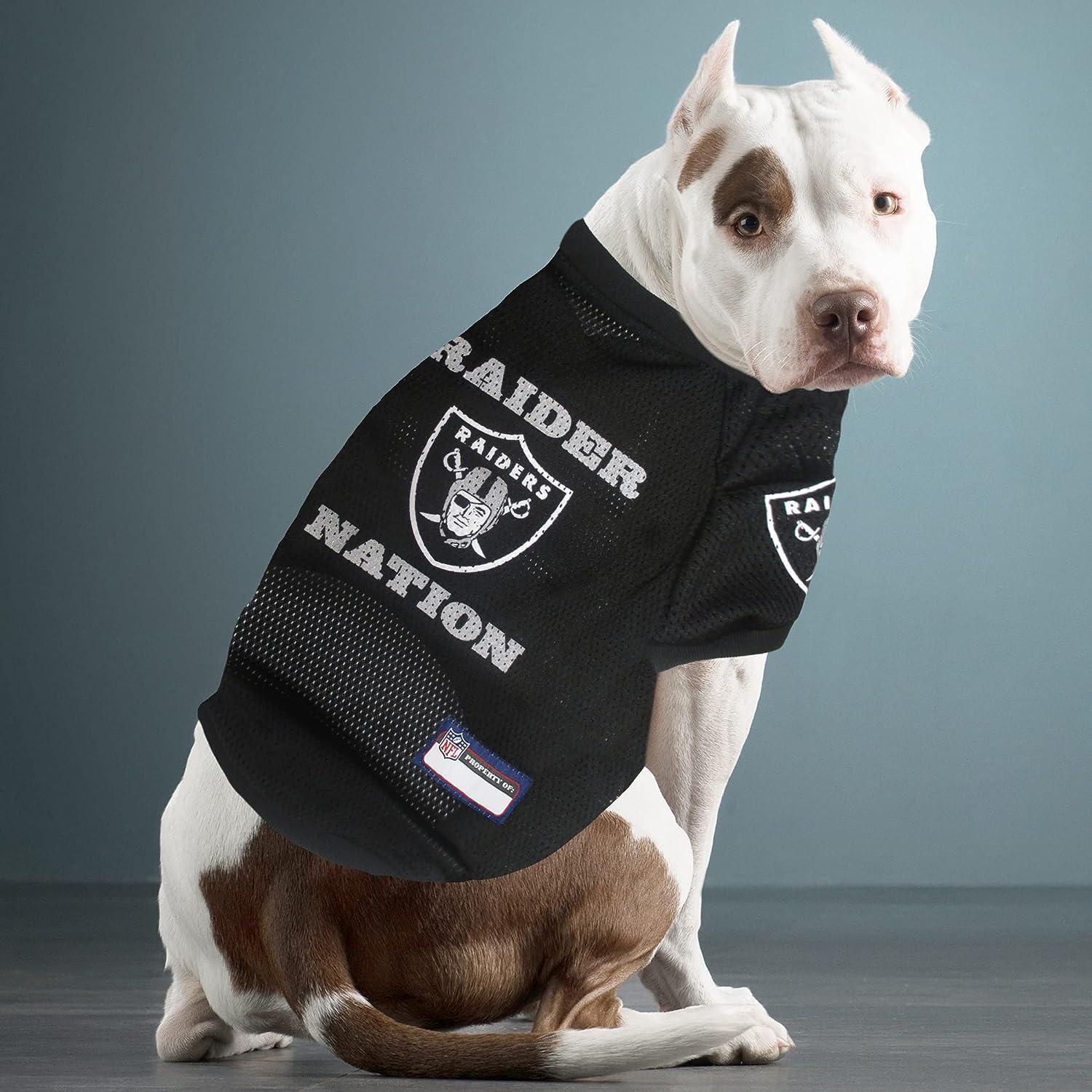 NFL JERSEY - The new PREMIUM RAGLAN PERFORMANCE JERSEY for DOGS & CATS.  MESH JERSEY for pets One Size Multi