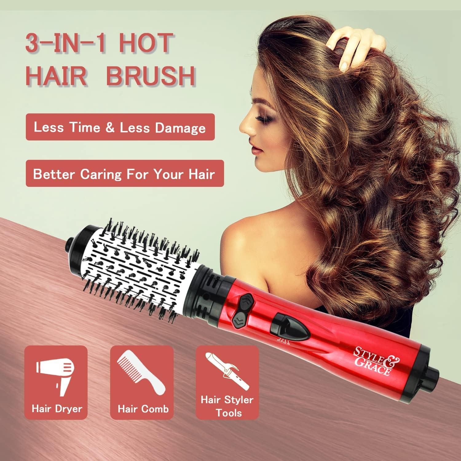 Air Styler In Hot Air Brush Hot Air Brush Styler Dryer 2-in-1