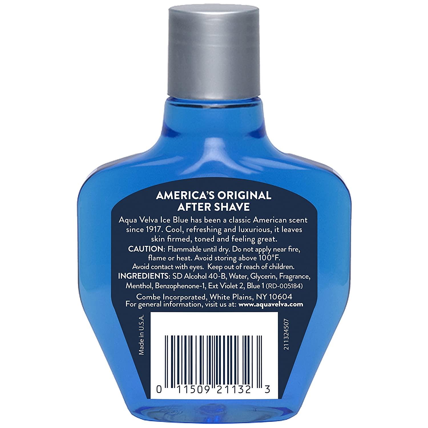 Aqua Velva After Shave, Classic Ice Blue, Soothes, Cools, and Refreshes
