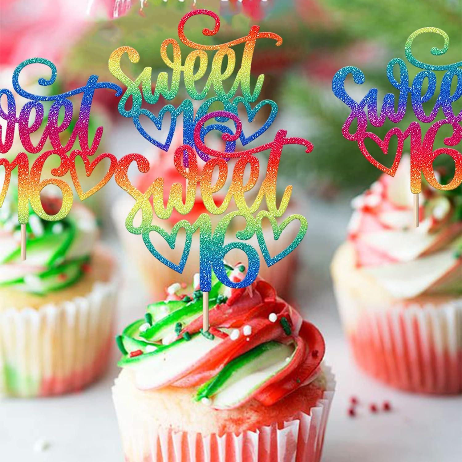 24-pack-16th-birthday-cupcake-toppers-glitter-sixteen-happy-sweet-16