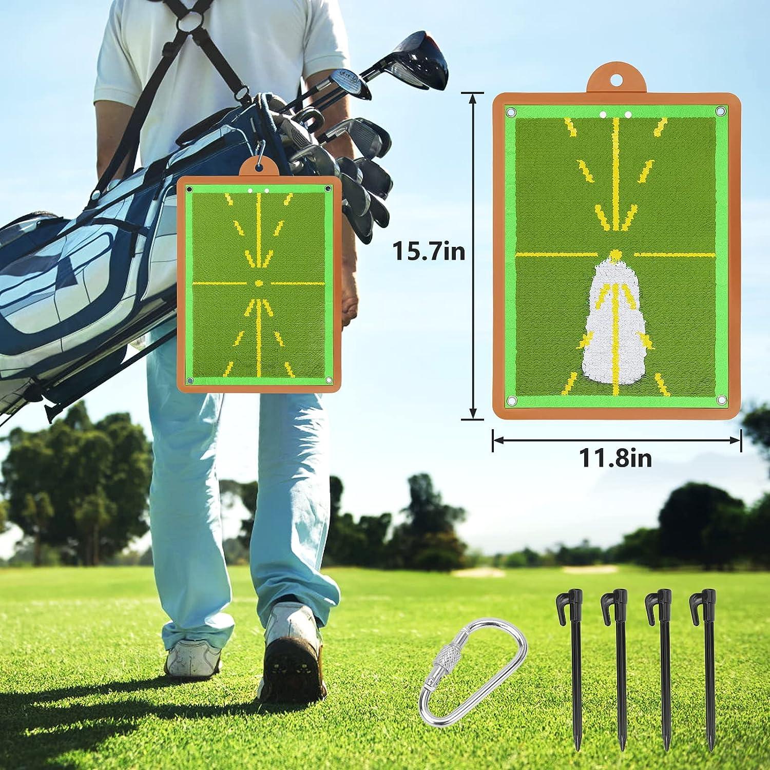 Golf Training Mat for Swing Detection, Path Visual Feedback Golf Swing Mat, Premium Golf Impact