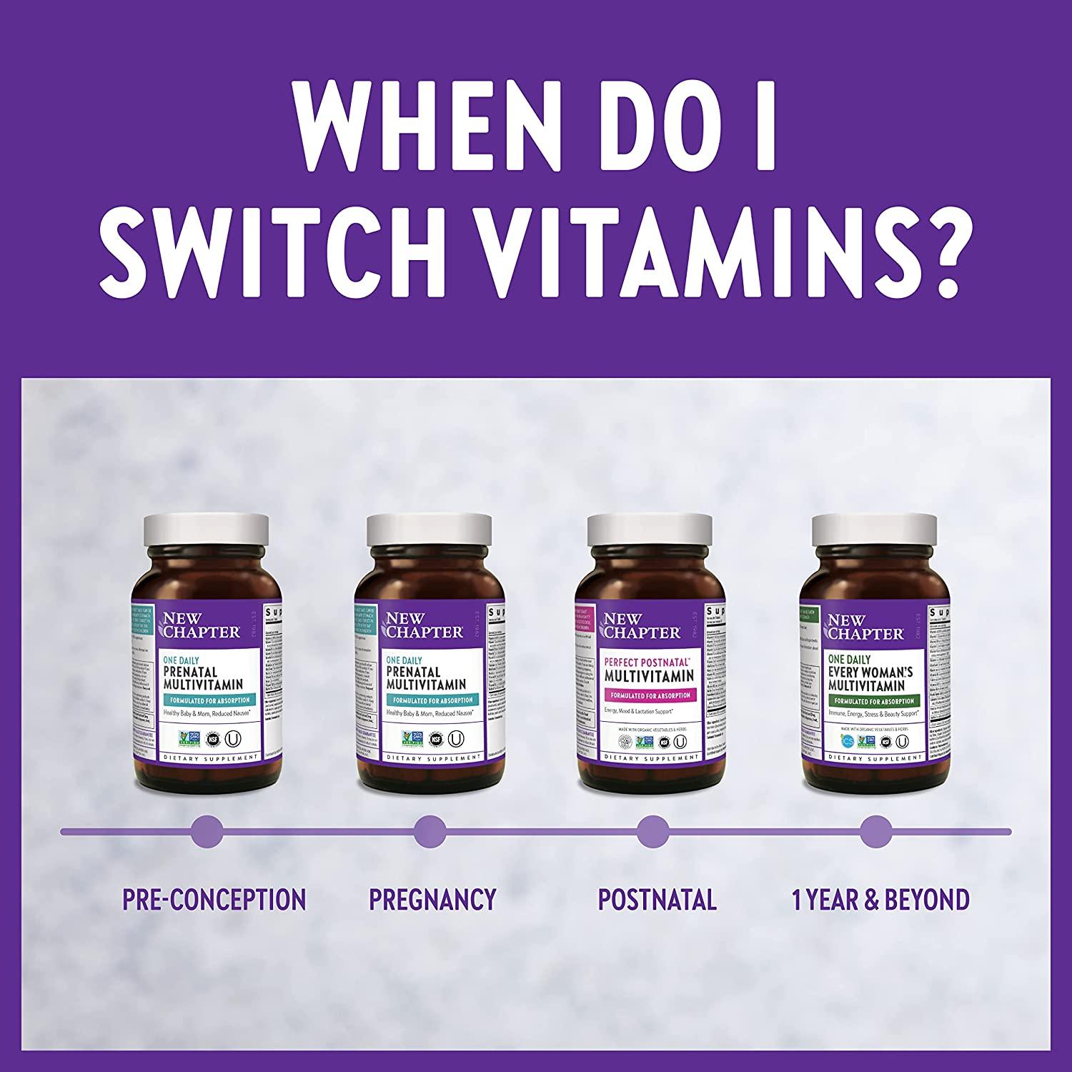 New Chapter Prenatal Multivitamin with Methylfolate & Choline 60 One Daily Capsules for