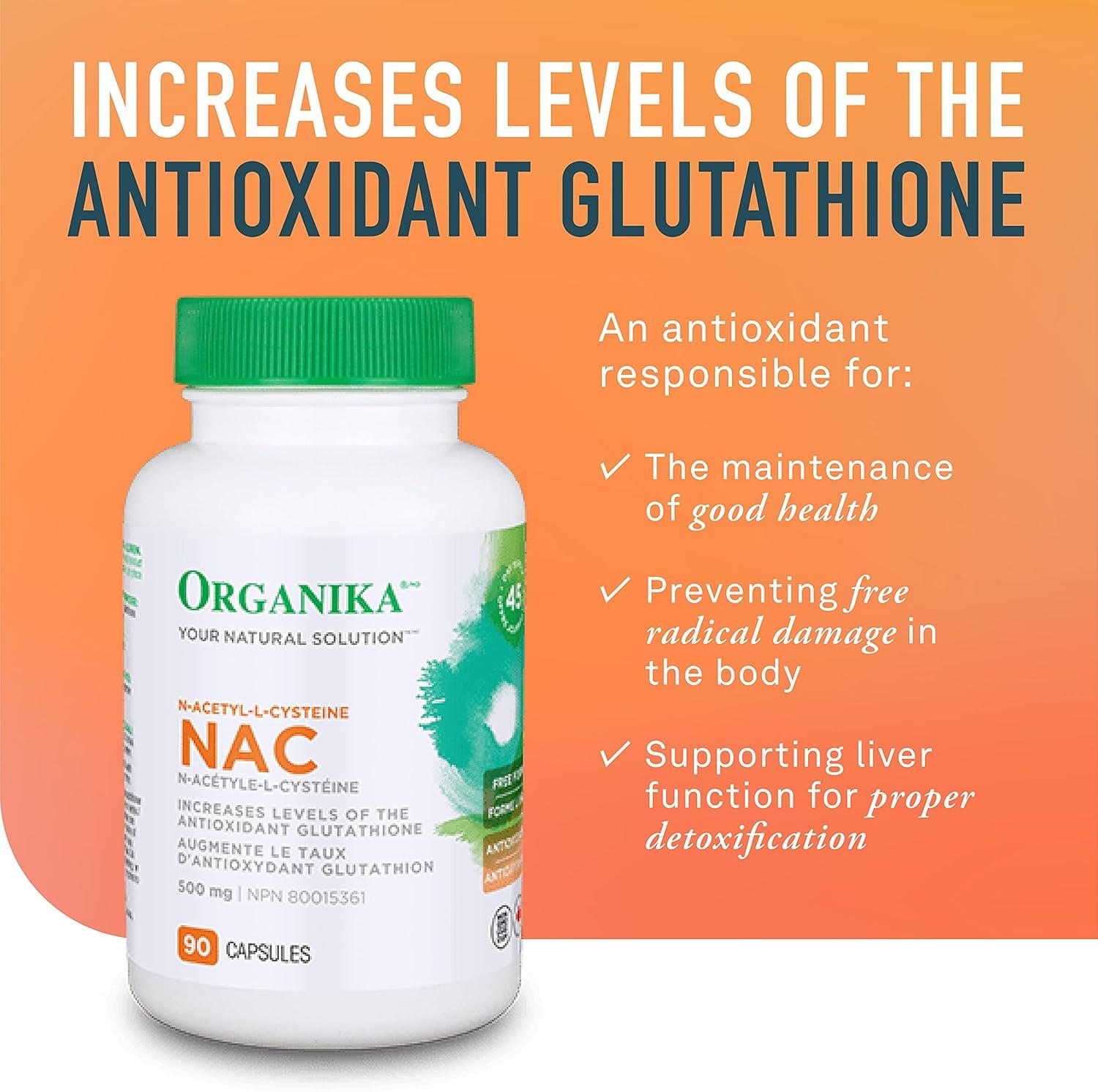 Organika Activated Charcoal and NAC (N-Acetyl-L-Cysteine) 500mg Supplement  Bundle | Buy Now with Express International Delivery