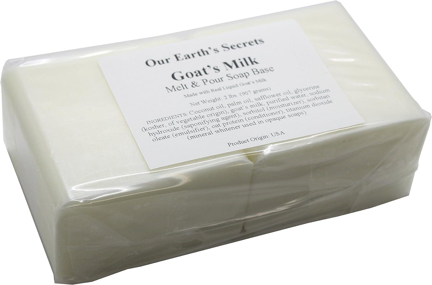 Organic Goats Milk Melt and Pour Soap Base 2lbs Gentle and Nourishing