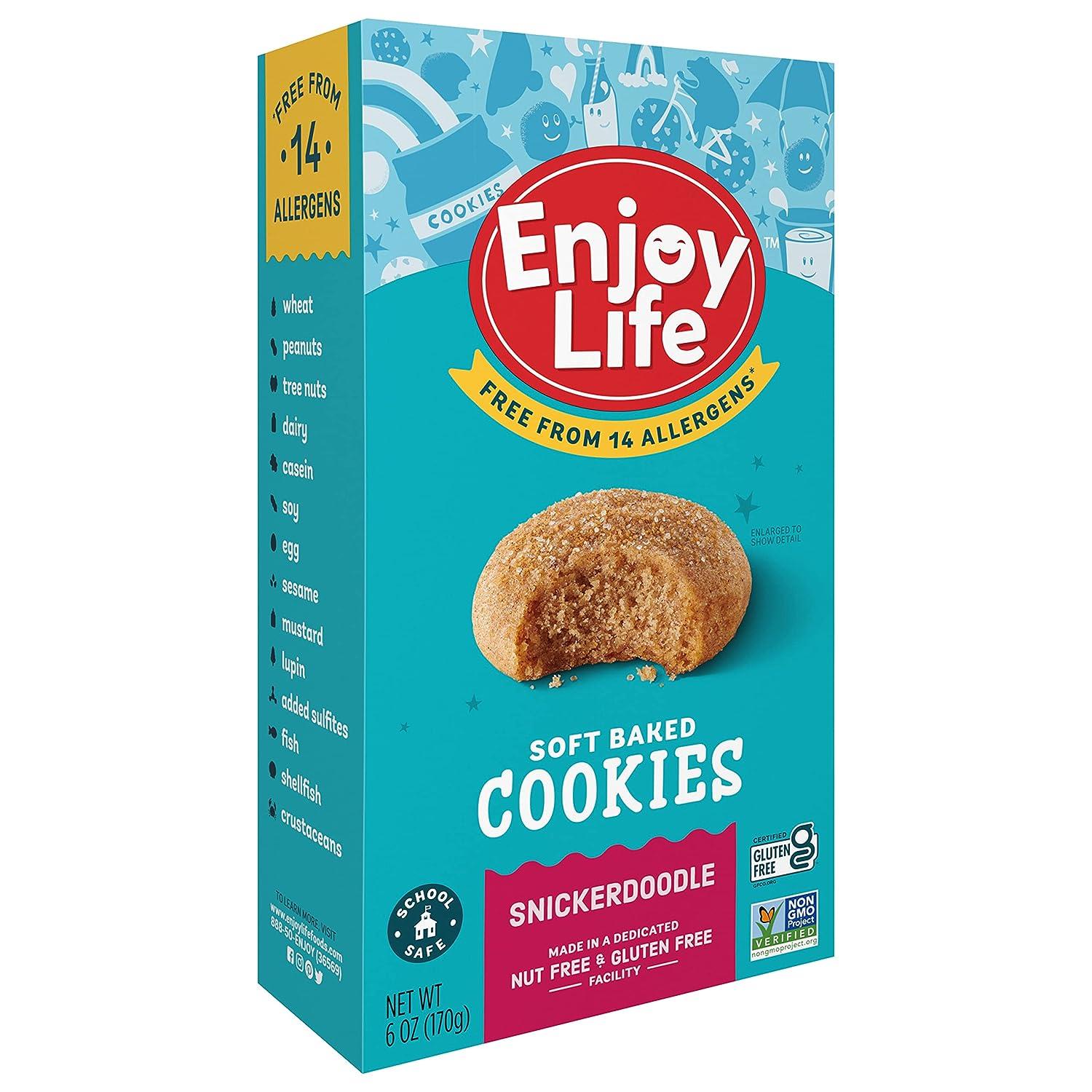 Enjoy Life Snickerdoodle Soft Baked Cookies Gluten Free, School Safe
