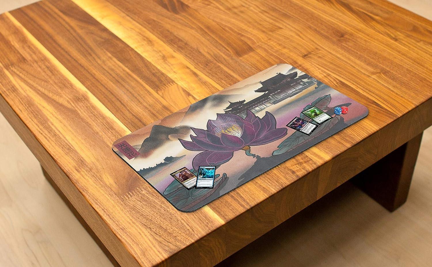 Paramint Light Lotus (Stitched) MTG Playmat Compatible for Magic