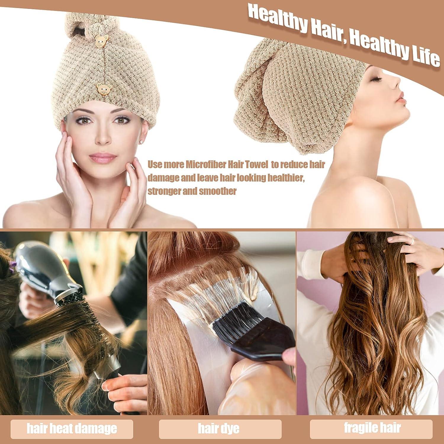 wet hair heated hair towel