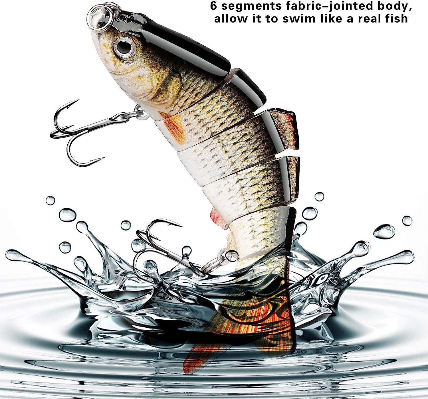 CharmYee Multi Jointed Swimbait Topwater Bass Fishing Lure 0.7oz - Lifelike Hard Bait for Trout and Perch | Buy Now with Express International Delivery | GoSupps.com CharmYee Multi Jointed Swimbait Topwater Bass Fishing Lure 0.7oz - Lifelike Hard Bait for Trout and Perch | Buy Now with Express International Delivery | GoSupps.com
