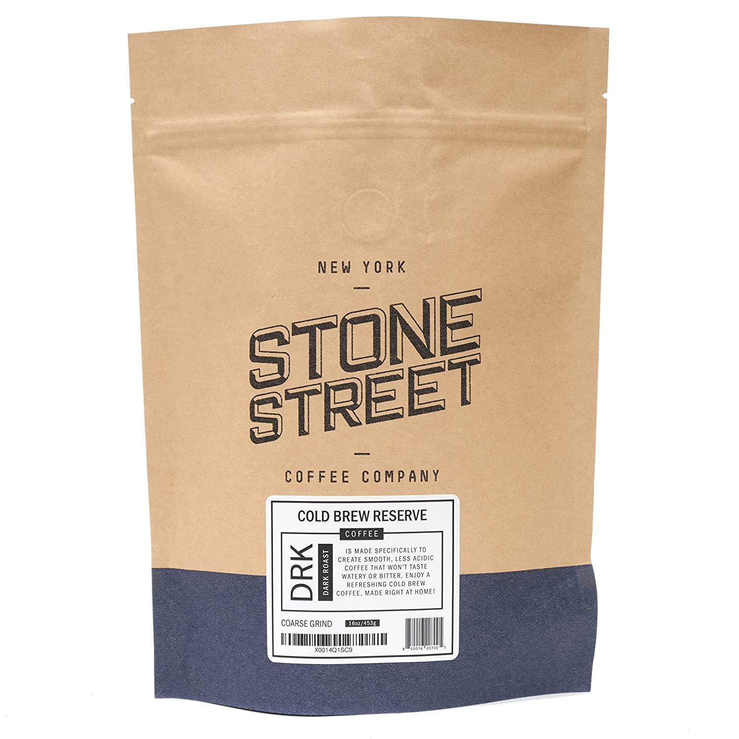 Stone Street Cold Brew Coffee, Strong & Smooth Blend, Low Acid, 100