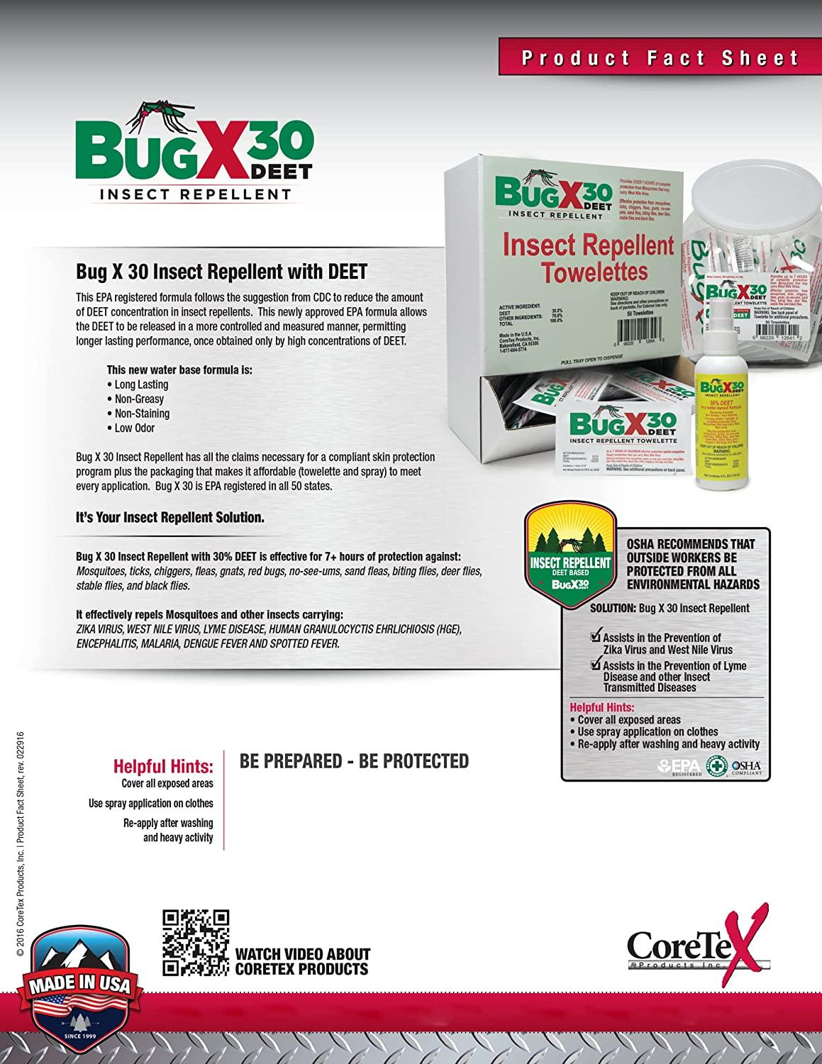 Insect Repellent Towelettes (50 Pack)