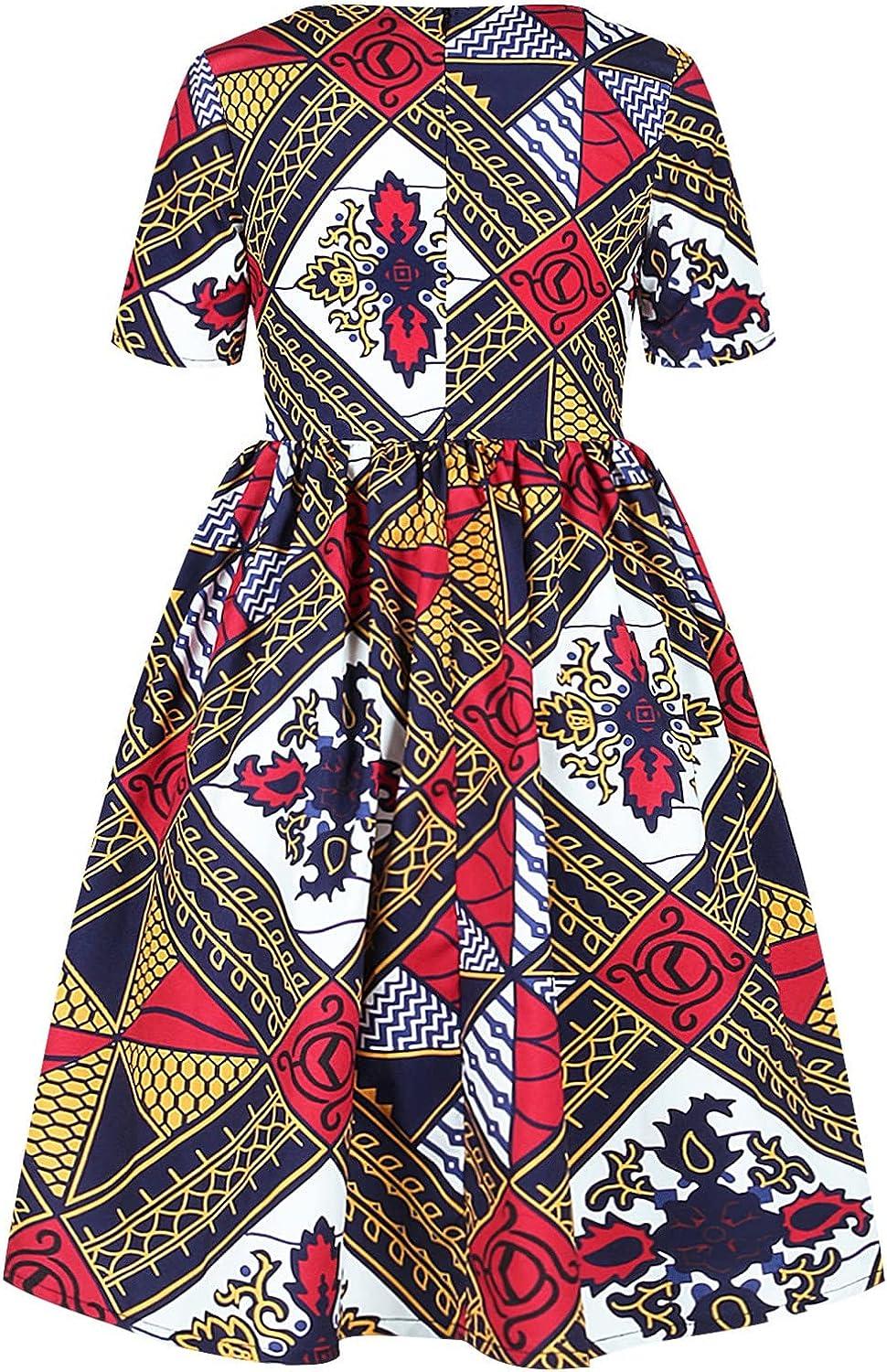 BenleWend Kids Girls Tank Dress | African Aztec Hem Swing Sundress 4-5T  Navy | Buy Now with Express International Delivery | GoSupps.com