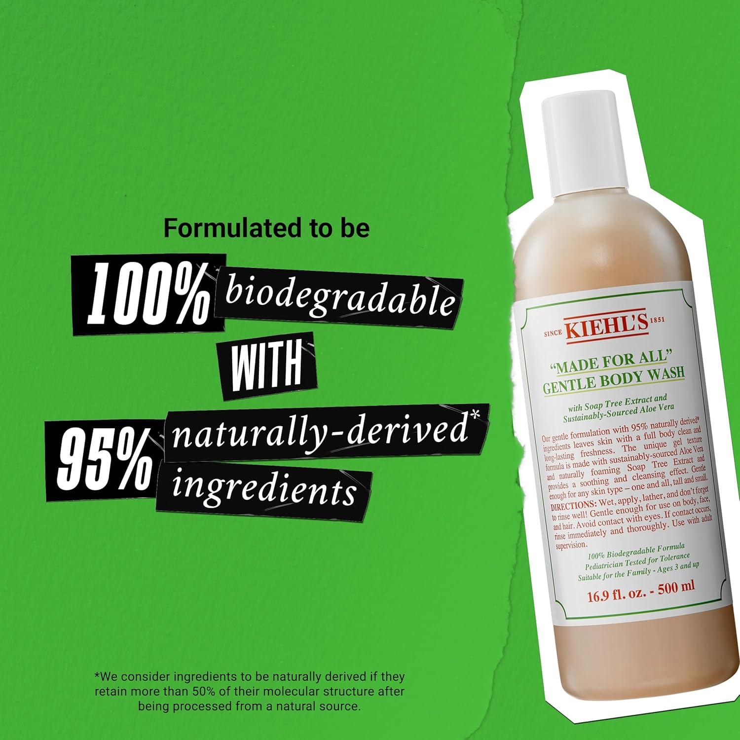 Kiehl's Made for All Gentle Body Cleanser & Shower Gel - Aloe Vera  Dermatologist-Tested Family-Safe All Skin Types - 16.9 fl oz | Buy Now with  Express International Delivery | GoSupps.com