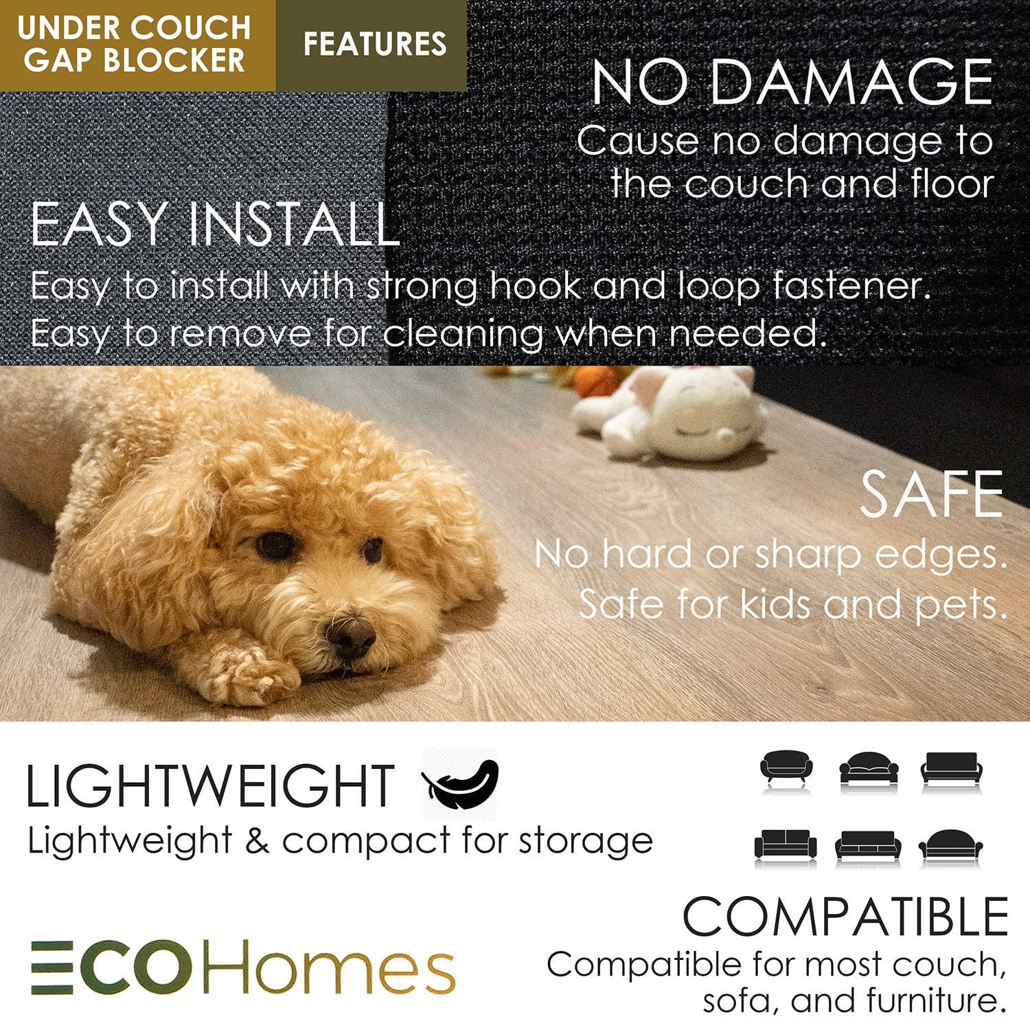 ECOHomes Gap Blocker for Under Couch (9 Foot by 3 Inch)