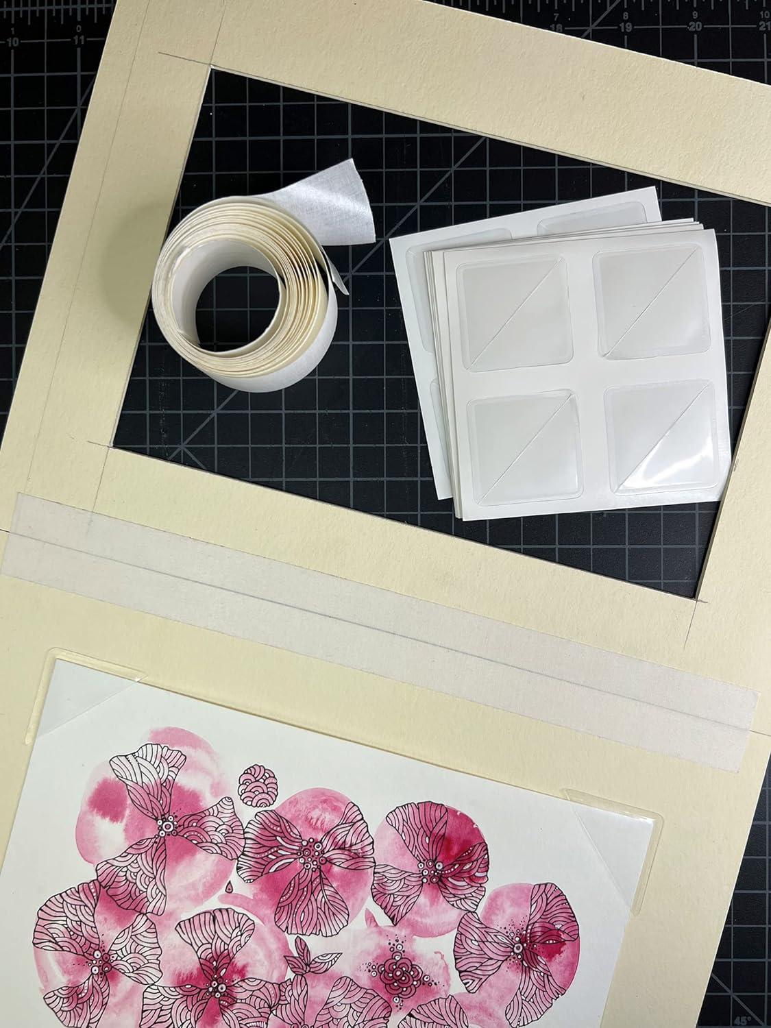 Lineco AcidFree Archival Mounting Corners Photo Corners Self Adhesive