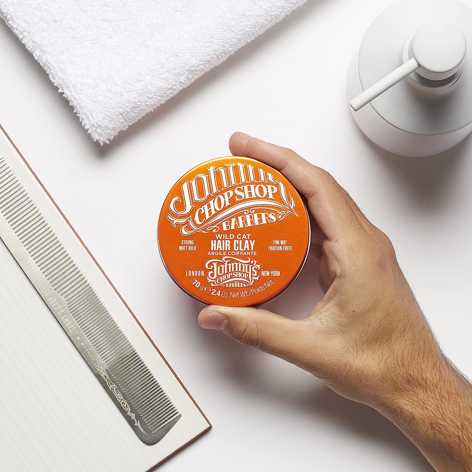 Johnny's Chop Shop Men's Ultimate Wild Cat Hair ClayStyling Strong